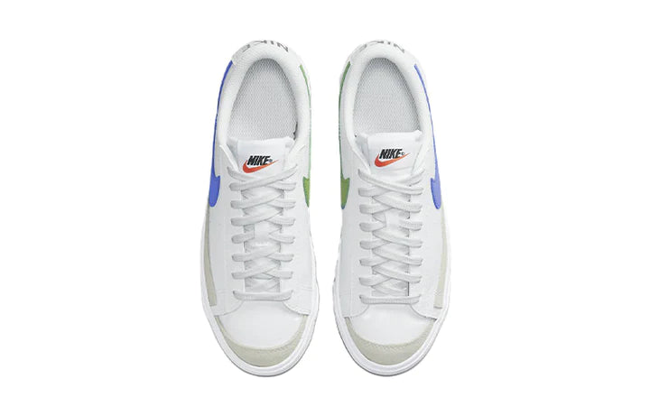 DA4074-109 Nike Blazer Low '77 GS 'White Chlorophyll Medium Blue