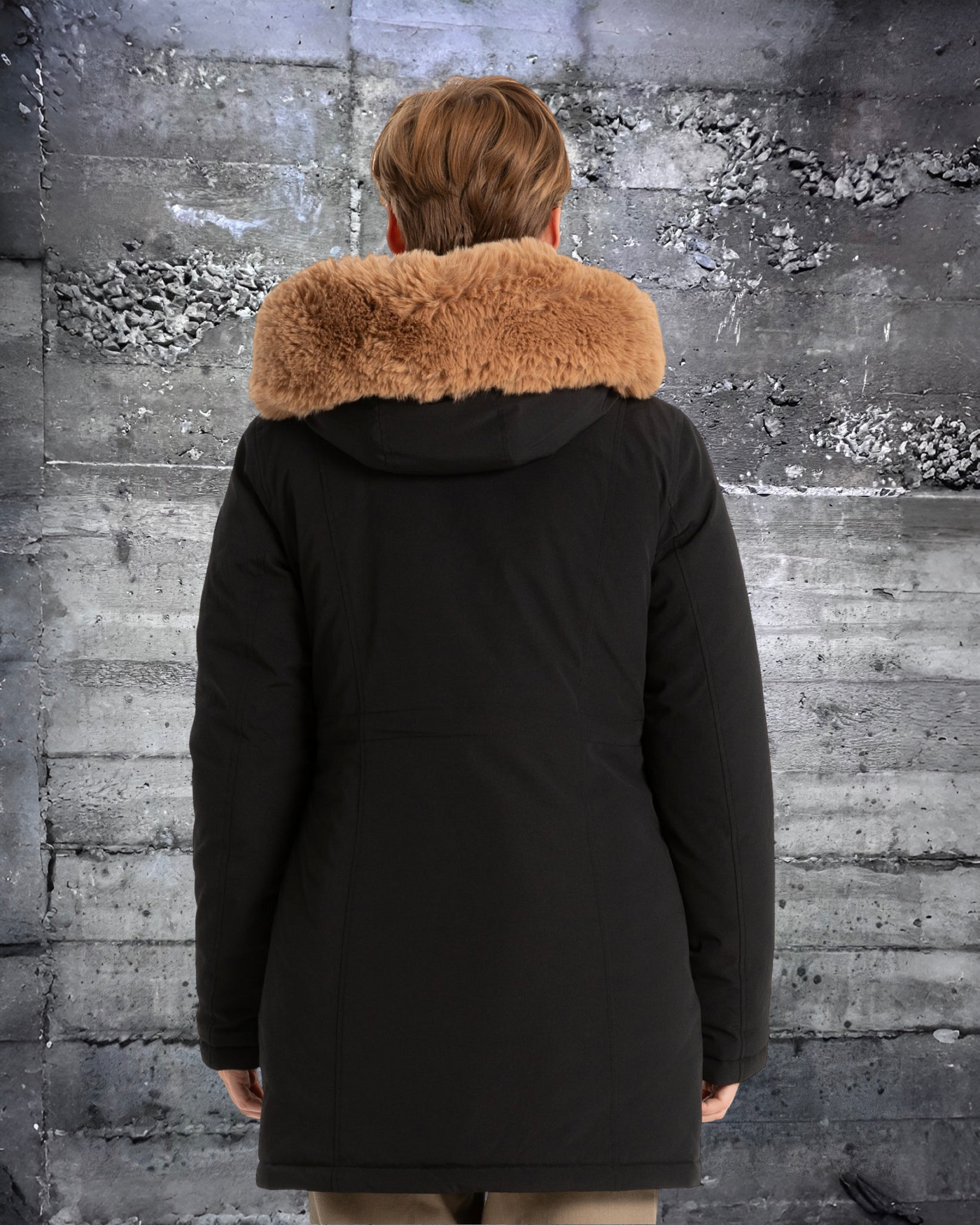 8368530 Point Zero Katherine Plush Fur Luxe Women Parka Winter Jacket Black