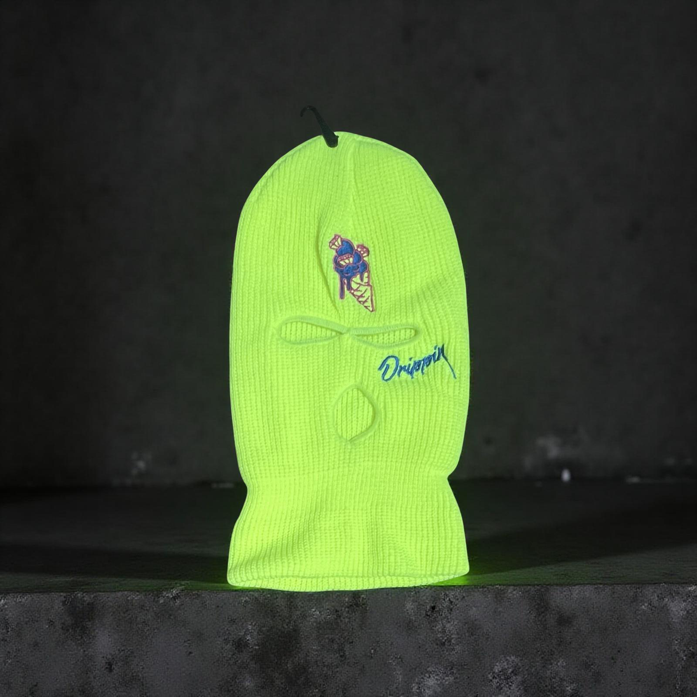 Shiesty Balaclava 3 Holes Full Face Ski Mask Neon Green