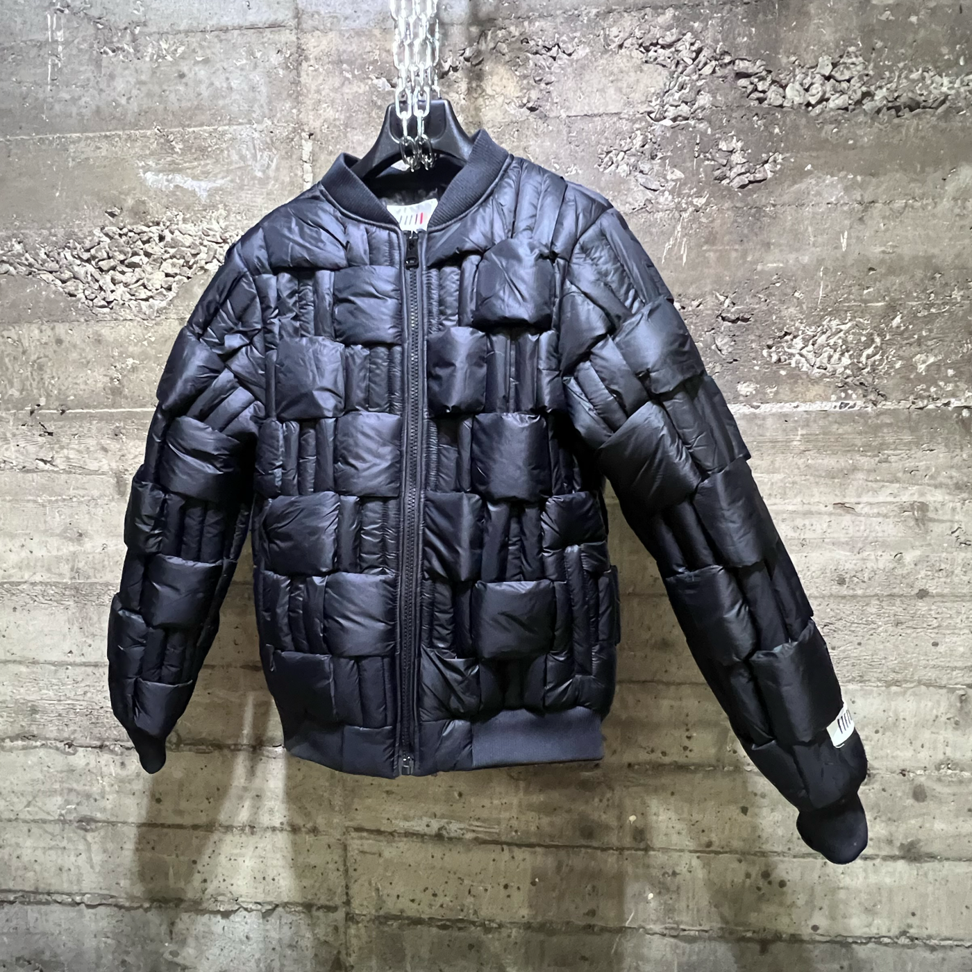 FLJ335 Fifth Loop Hand Weft Padded Puffer Jacket Black