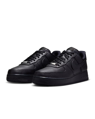 HF8189-001 Nike Air Force 1 Low SP Triple Black Perforated Men's