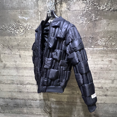 FLJ335 Fifth Loop Hand Weft Padded Puffer Jacket Black