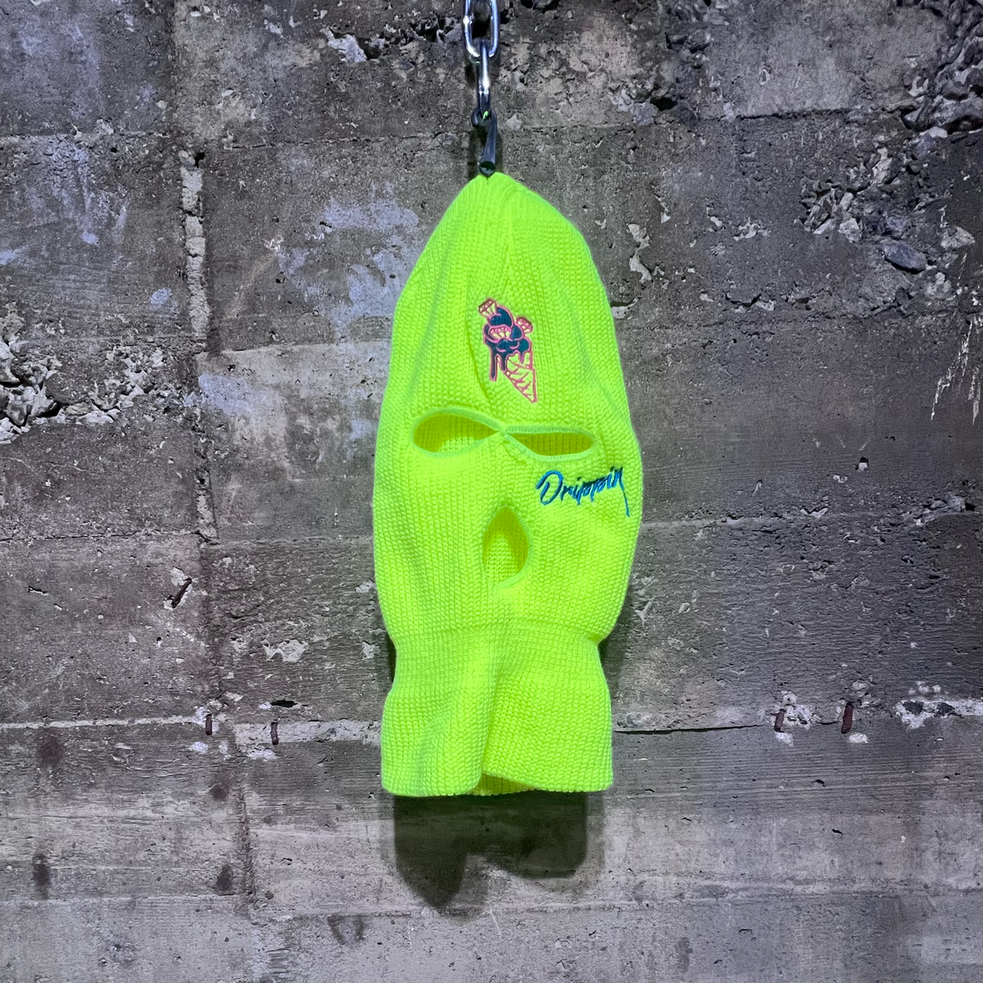 Shiesty Balaclava 3 Holes Full Face Ski Mask Neon Green