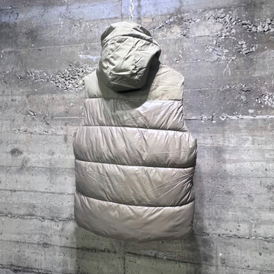 MV025 Robert Phillips Smiling Face Puffer Jacket Winter Vest Khaki