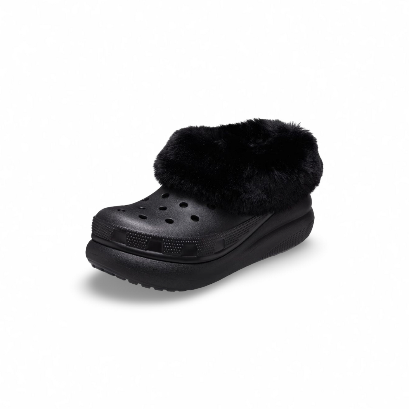 208446-001 Crocs Furever Crush Shoes (Black)