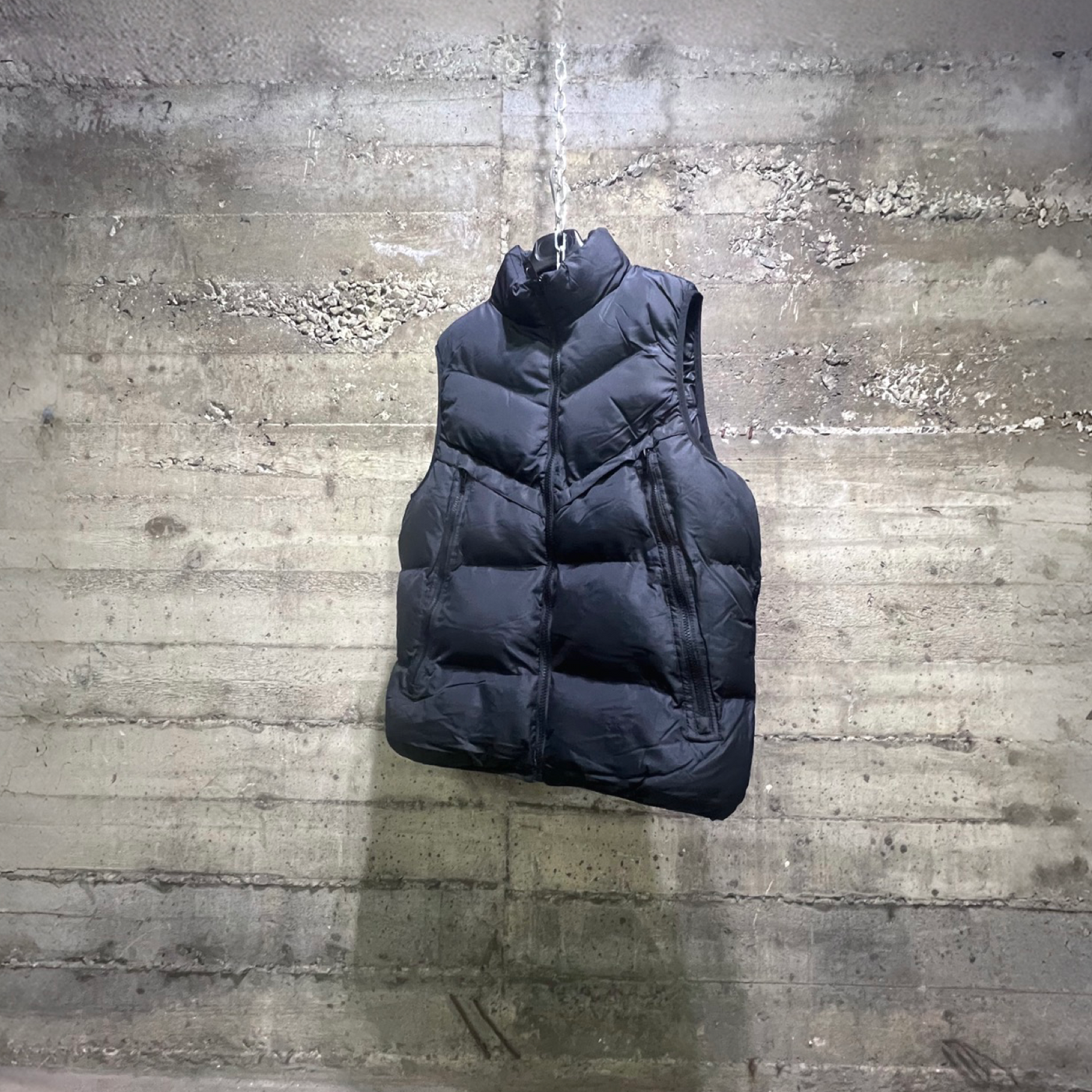 MV055 Robert Phillipe Windproof Puffer Sleeveless Winter Jacket Vest Black