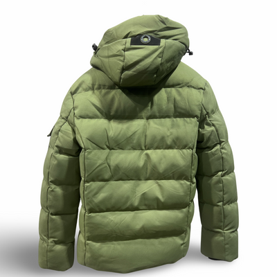7168016 Point Zero Cederick Wide Twill Hooded Quilted Puffer Jacket