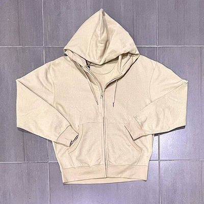 096 Radana Tex Zipper Hoodie Sand