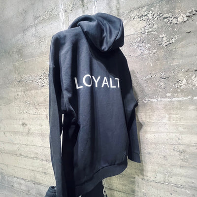 Loyalty Female Half Zip Hoodie shorts Set Black