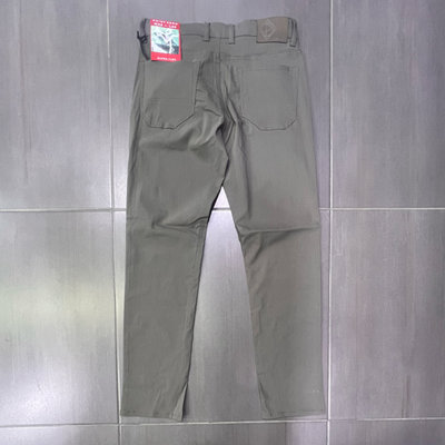 7369500 Point Zero Super Flex Solid Slim Fit 5 Pocket Pants (Taupe)