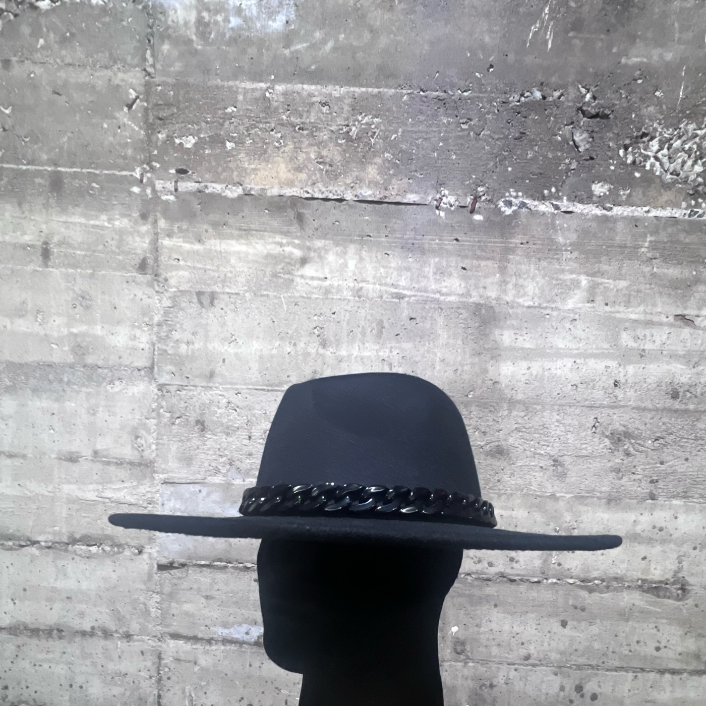 Classic Briti Vintage Woolen
Chunky Chain Felt Panama Hat Wide Brim