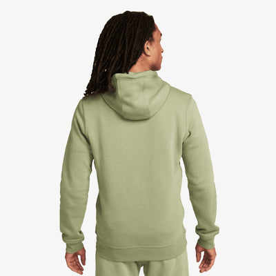 611457-386 Nike Sportswear Club Fleece Pullover Hoodie Oil Green