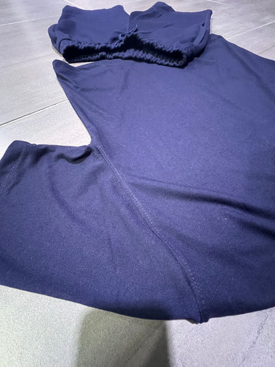SU2969 The Best Navy + Grey Crop Top Shorts Set