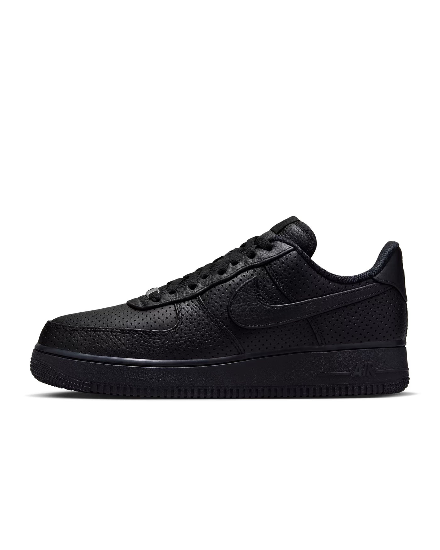 HF8189-001 Nike Air Force 1 Low SP Triple Black Perforated Men's