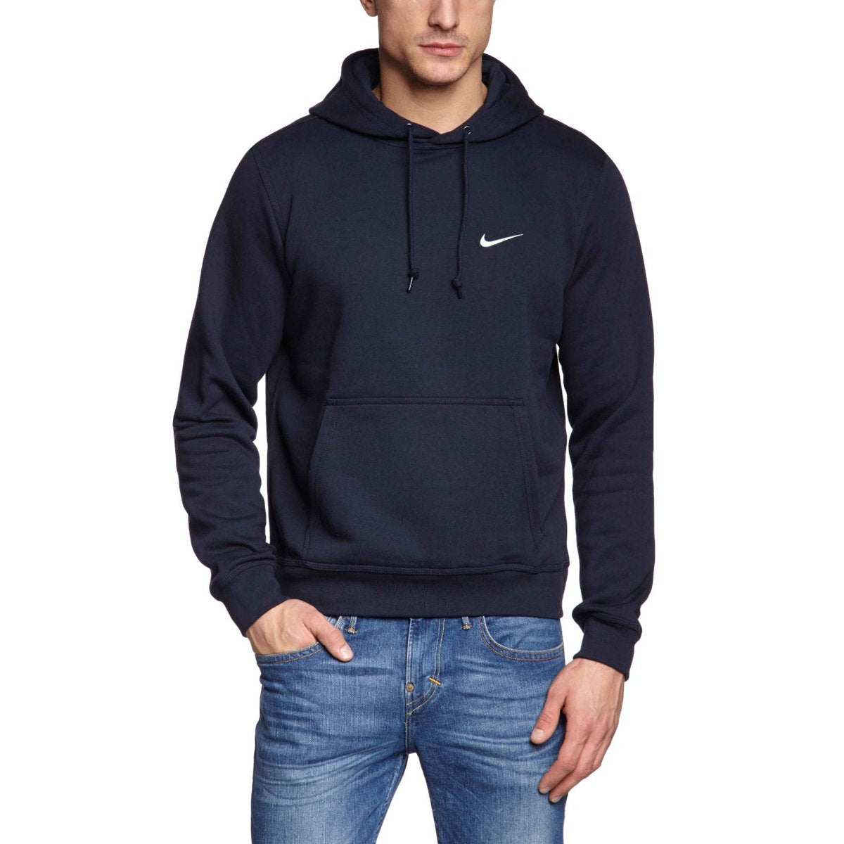 611457-410 Nike Men's Sportswear Club Swoosh Pullover Hoodie Blue