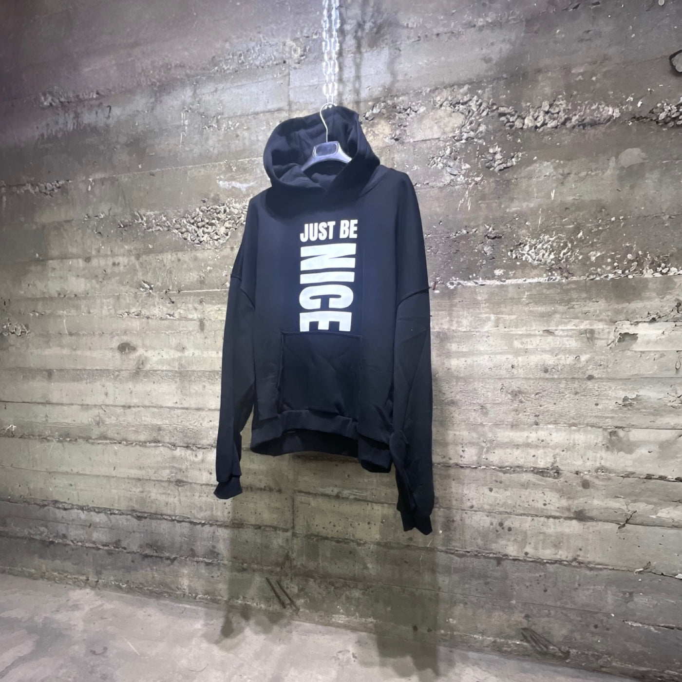 FLH461 Fifth Loop Just Be Nice Pullover Hoodie Black