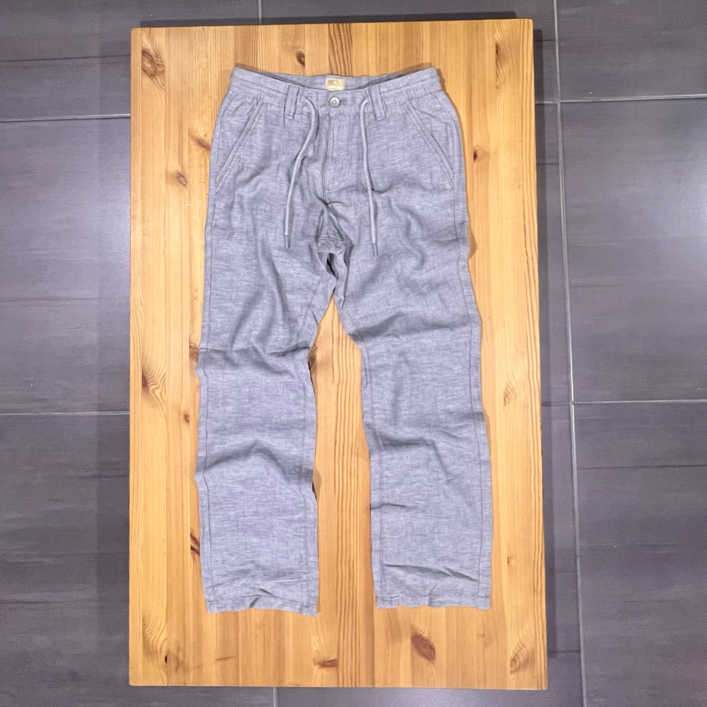 7469210 Point Zero Textured Twill Pants Elastic Waistband and Drawstring