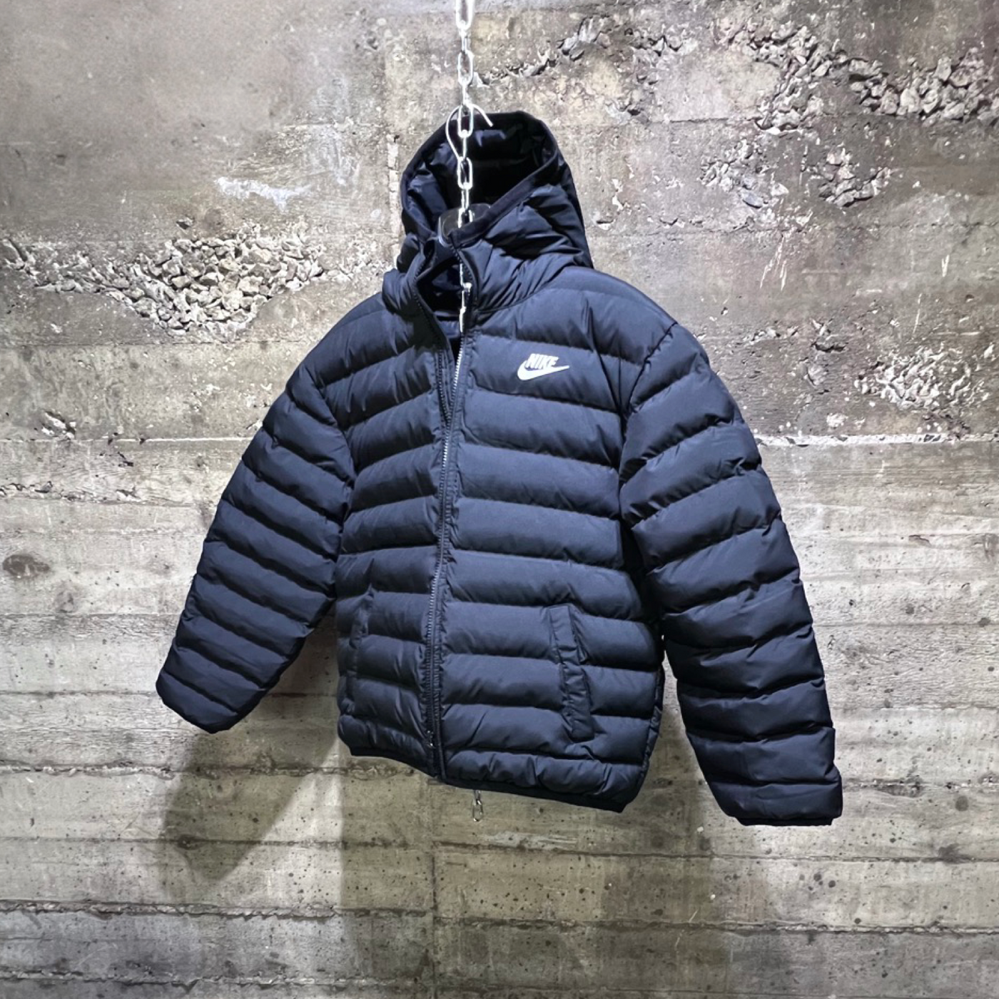 FD2845-010 Nike Sportswear Lightweight Synthetic Fill Jacket Kids Youth Grade School GS black