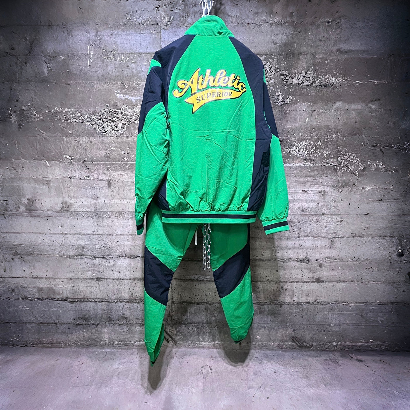 FLJ304/FLP304 Fifth Loop Athletic Superior Tracksuit Set Green Black Yellow