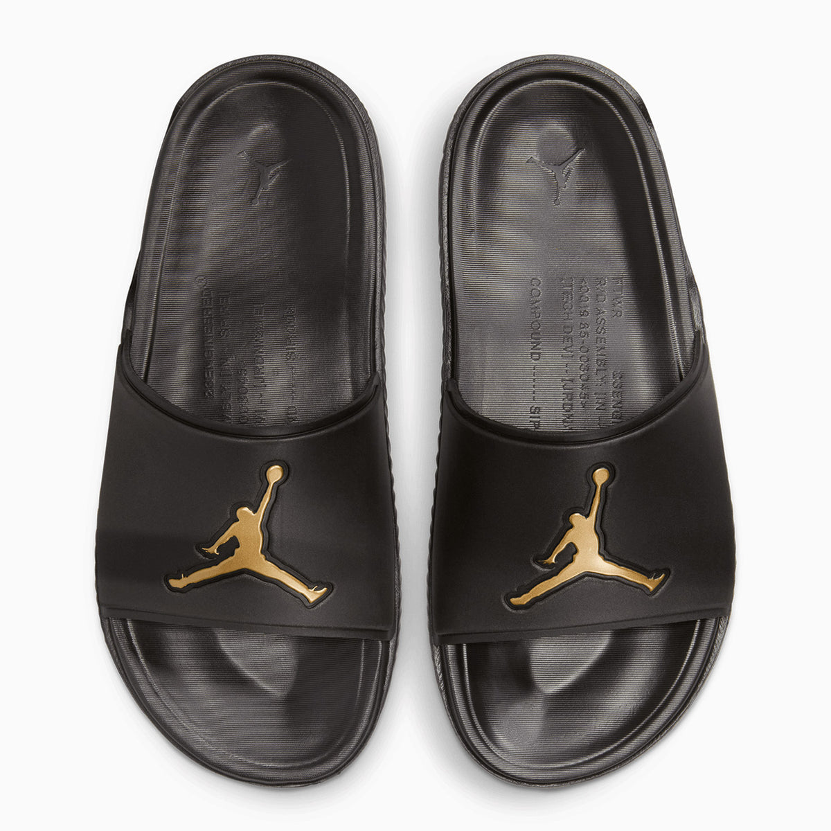 FQ1598-007 Jordan Jumpman Slide 'Black Metallic Gold'