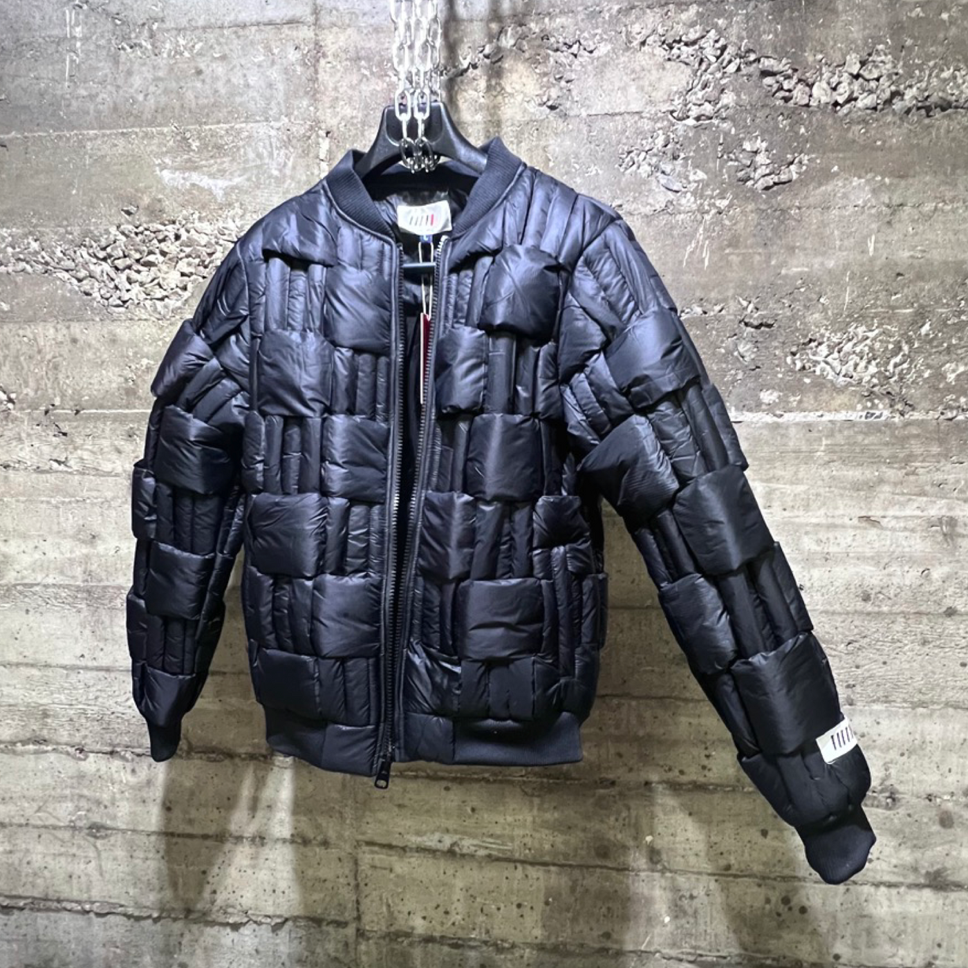 FLJ335 Fifth Loop Hand Weft Padded Puffer Jacket Black