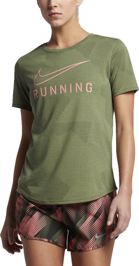 839520-387 Nike Dry Tee Green/Pink
