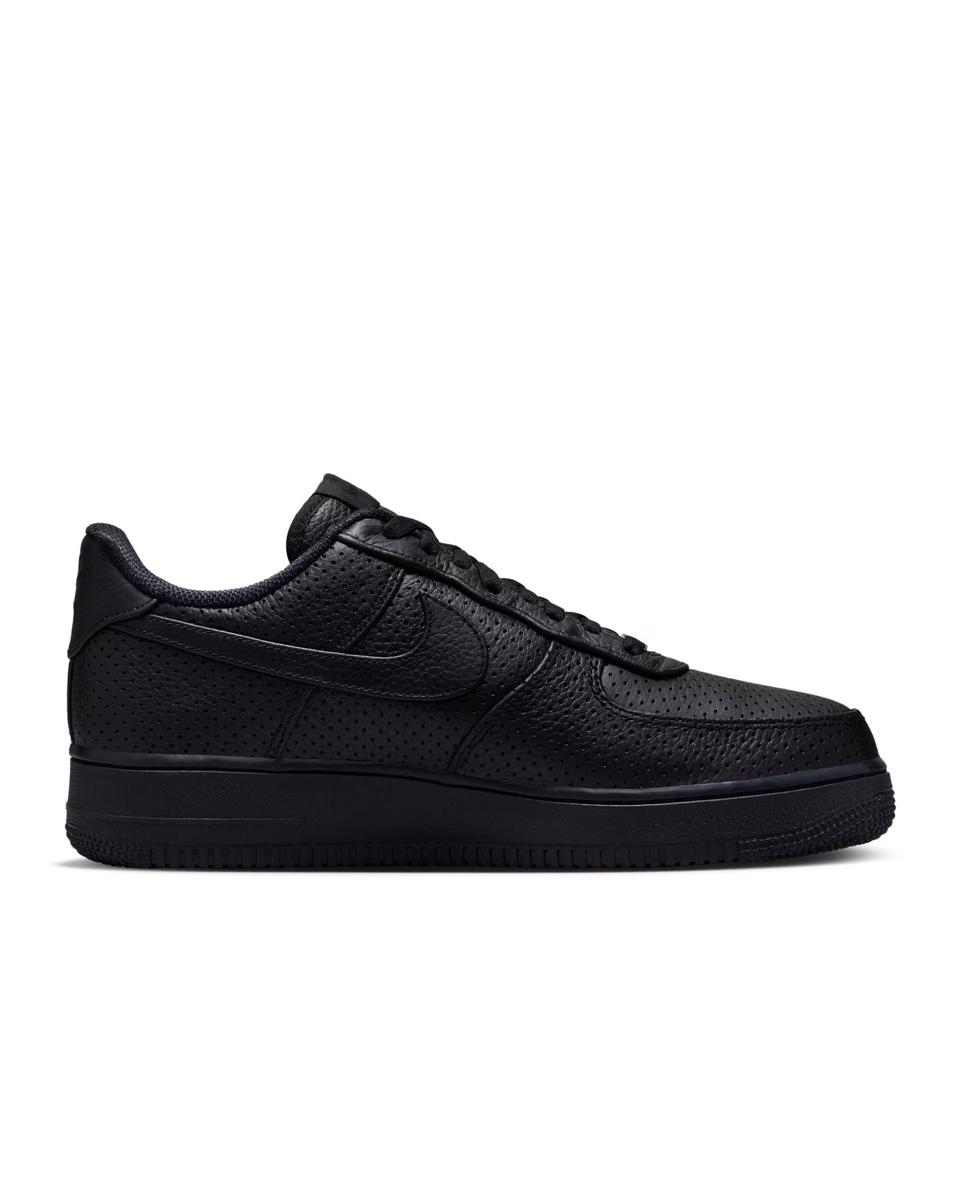 HF8189-001 Nike Air Force 1 Low SP Triple Black Perforated Men's