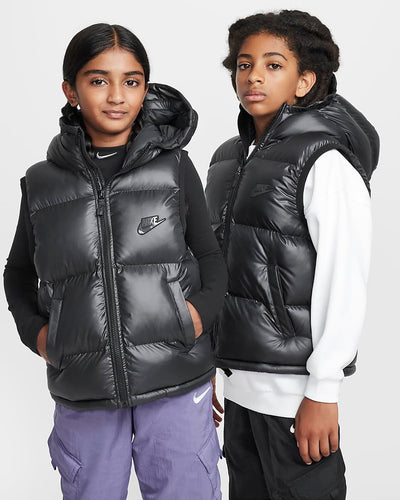 FD2844-011 Nike Sportswear Heavyweight Synthetic Fill Big Kids Therma-FIT Repel Loose Hooded Vest