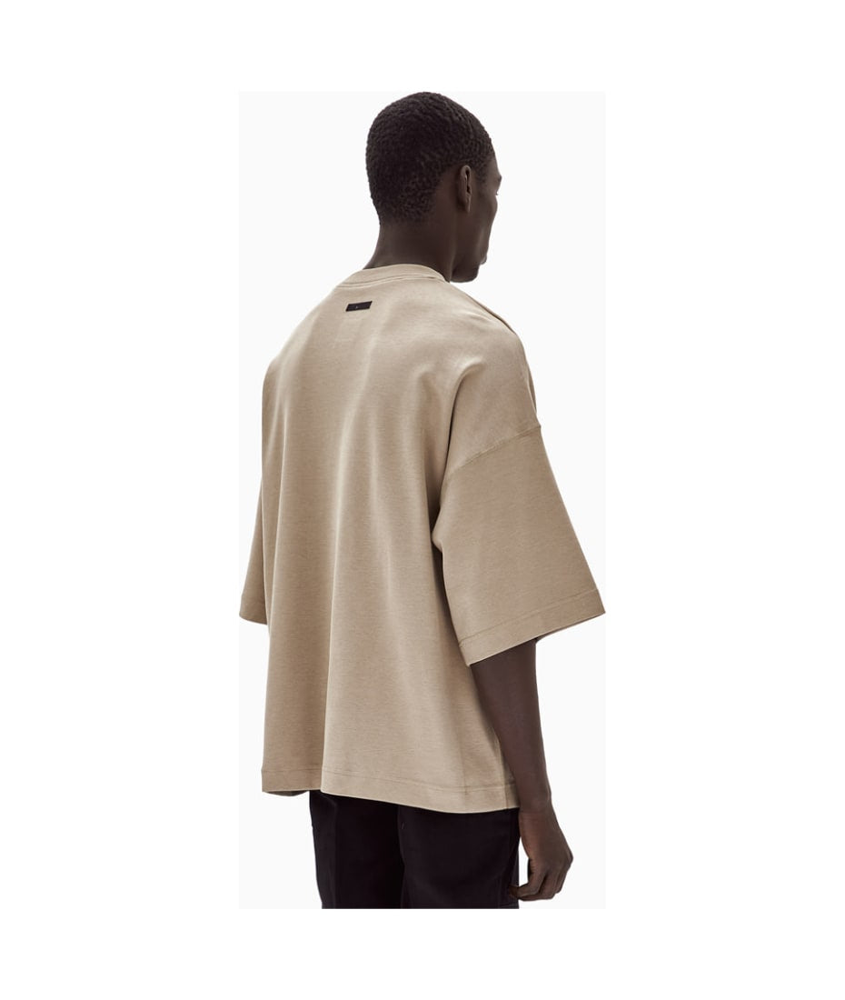 FB8165-247 Nike Short Sleeve Tech Fleece Reimagined Oversized Khaki T-Shirt