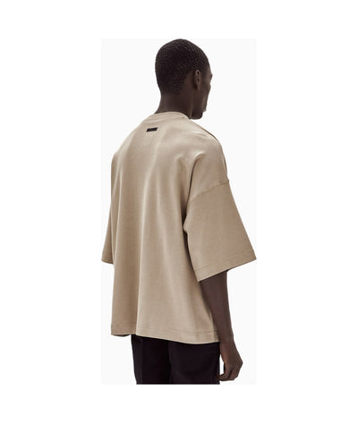FB8165-247 Nike Short Sleeve Tech Fleece Reimagined Oversized Khaki T-Shirt