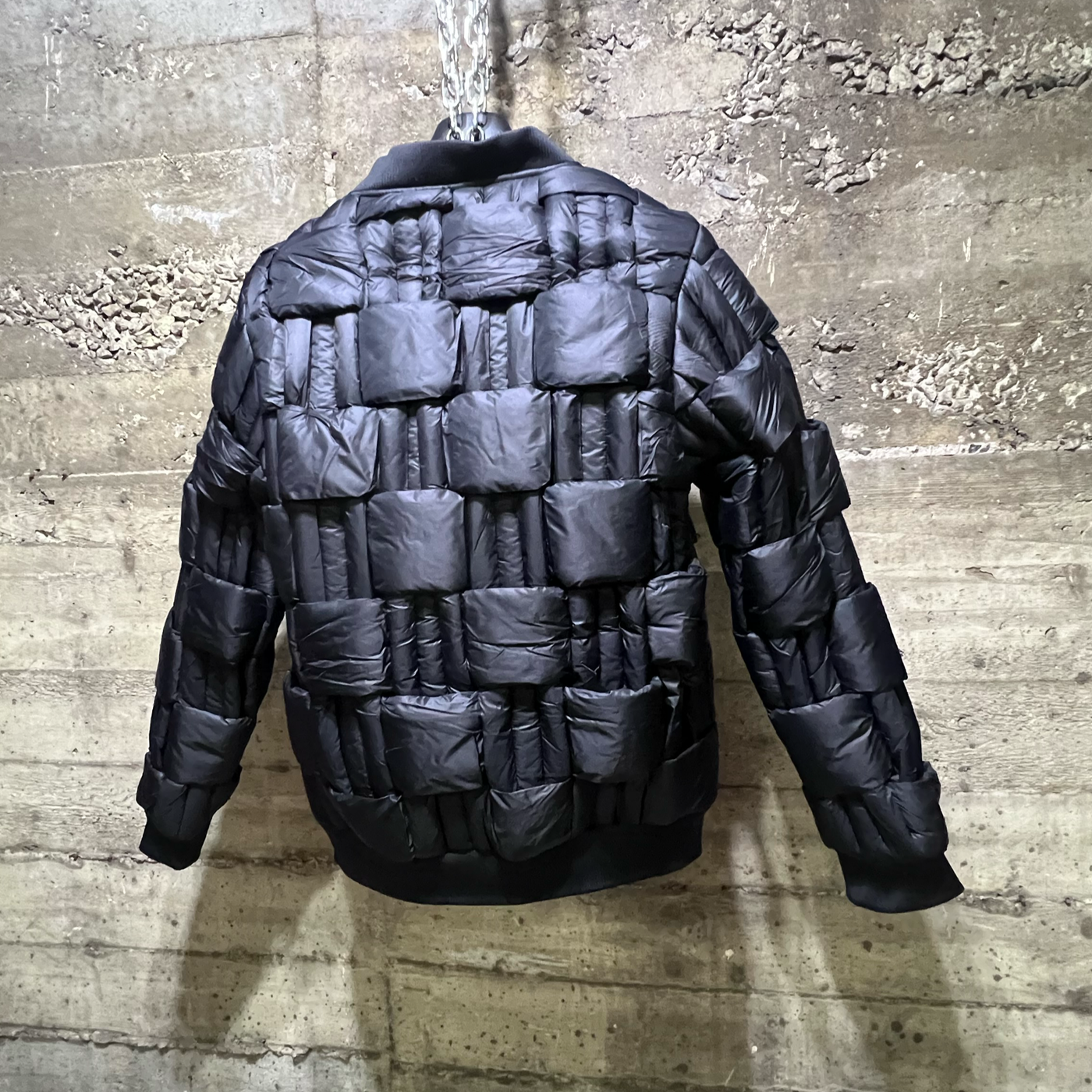 FLJ335 Fifth Loop Hand Weft Padded Puffer Jacket Black