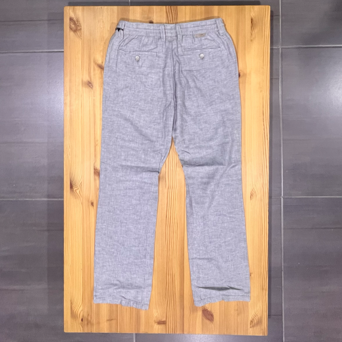 7469210 Point Zero Textured Twill Pants Elastic Waistband and Drawstring