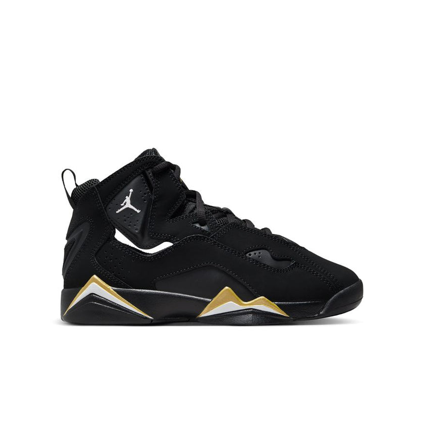 343795-017 Jordan True Flight Black Metallic Gold (GS)