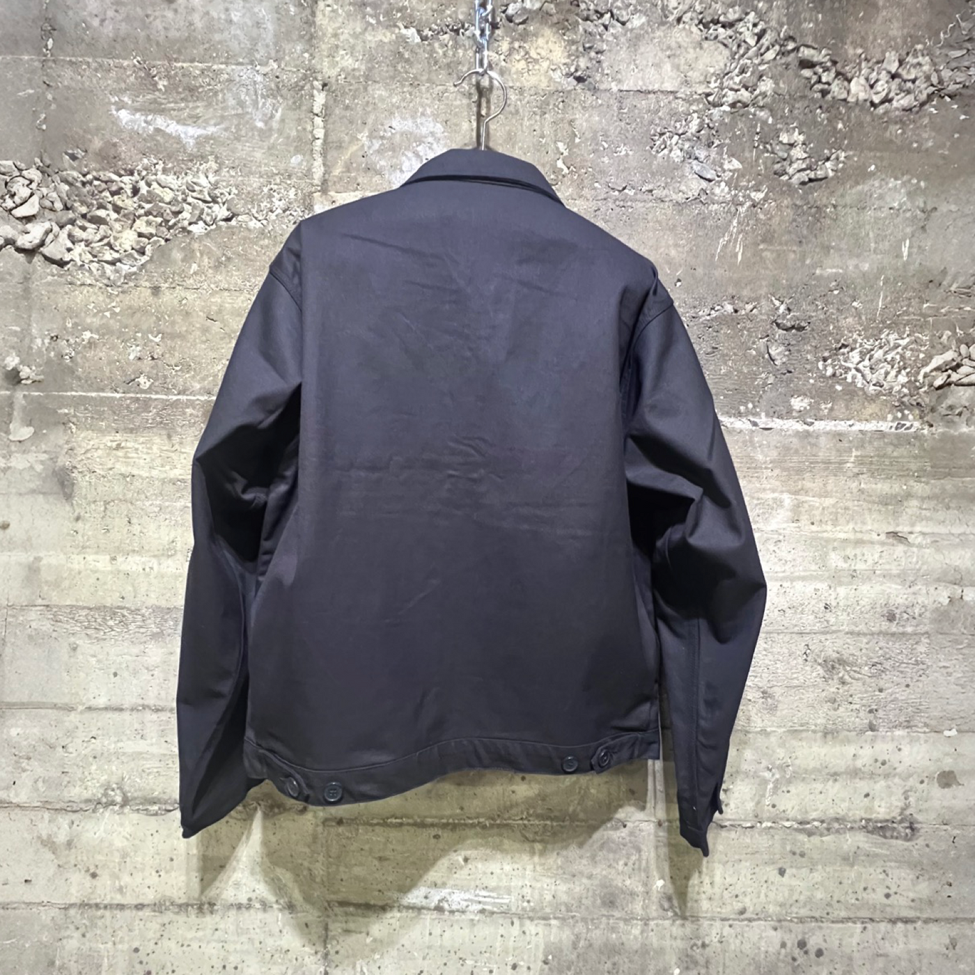 1of1 Dame-de-Grâce Classic Legacy Lightweight Cropped Fit Zipper Jacket Black