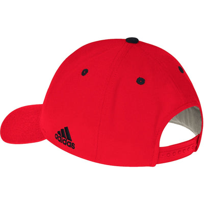986VZ adidas  Calgary Flames Red Team Logo Adjustable Hat