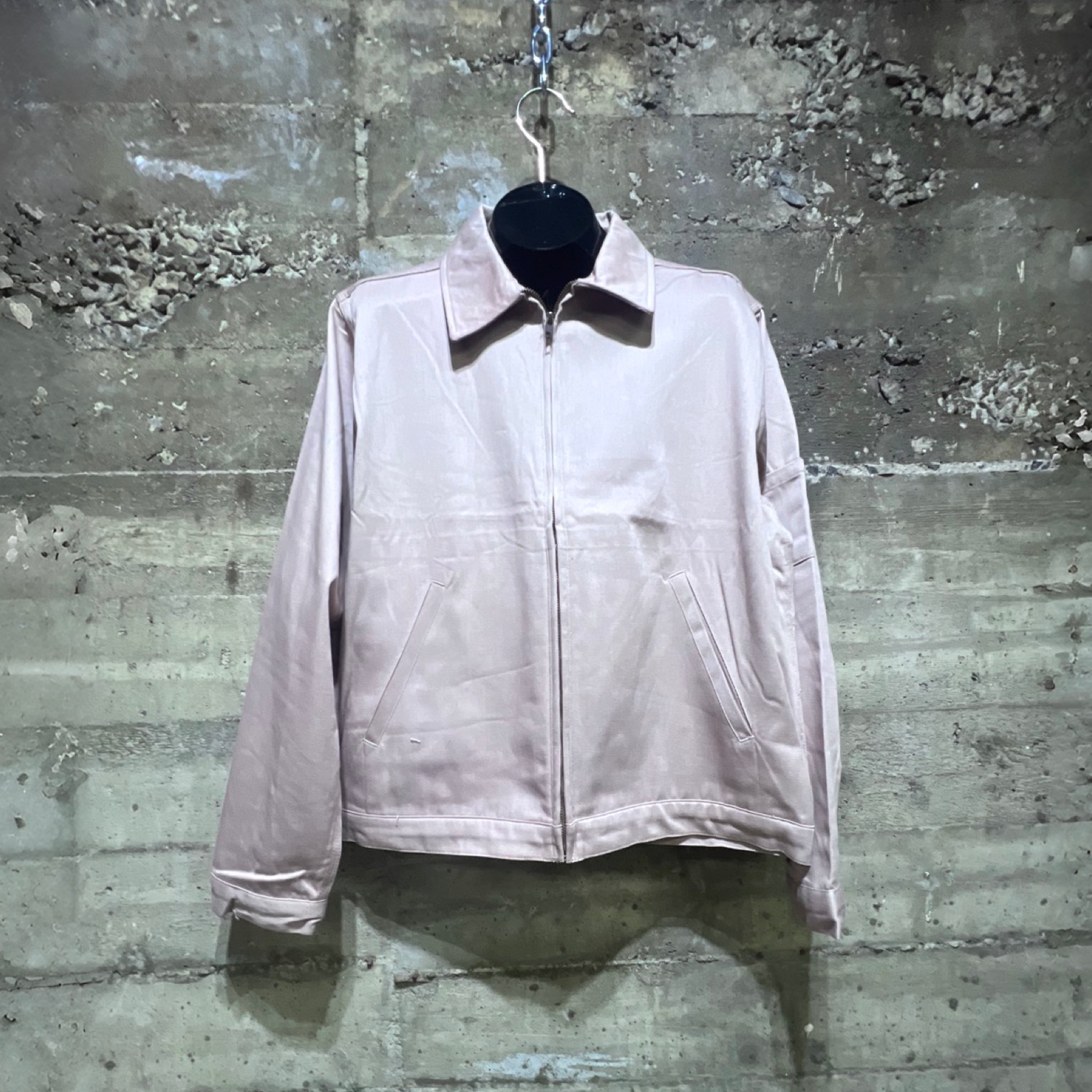 1of1 Dame-de-Grâce Classic Legacy Lightweight Crooped Fit Zipper Jacket Khaki