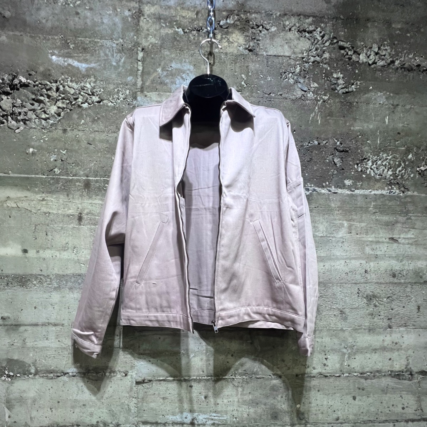 1of1 Dame-de-Grâce Classic Legacy Lightweight Crooped Fit Zipper Jacket Khaki