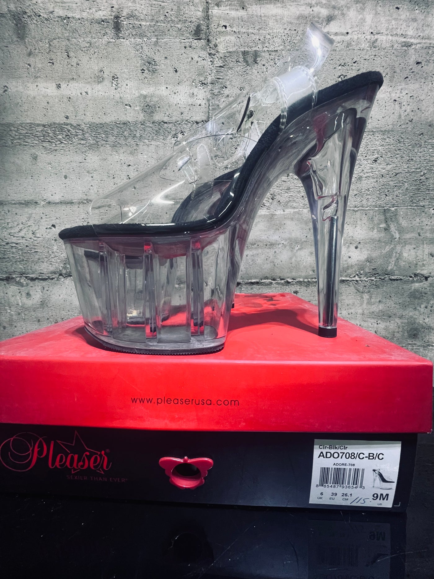 Talons Pleaser Heel Pleaser Adore 708 Women Sandal Shoes size 9