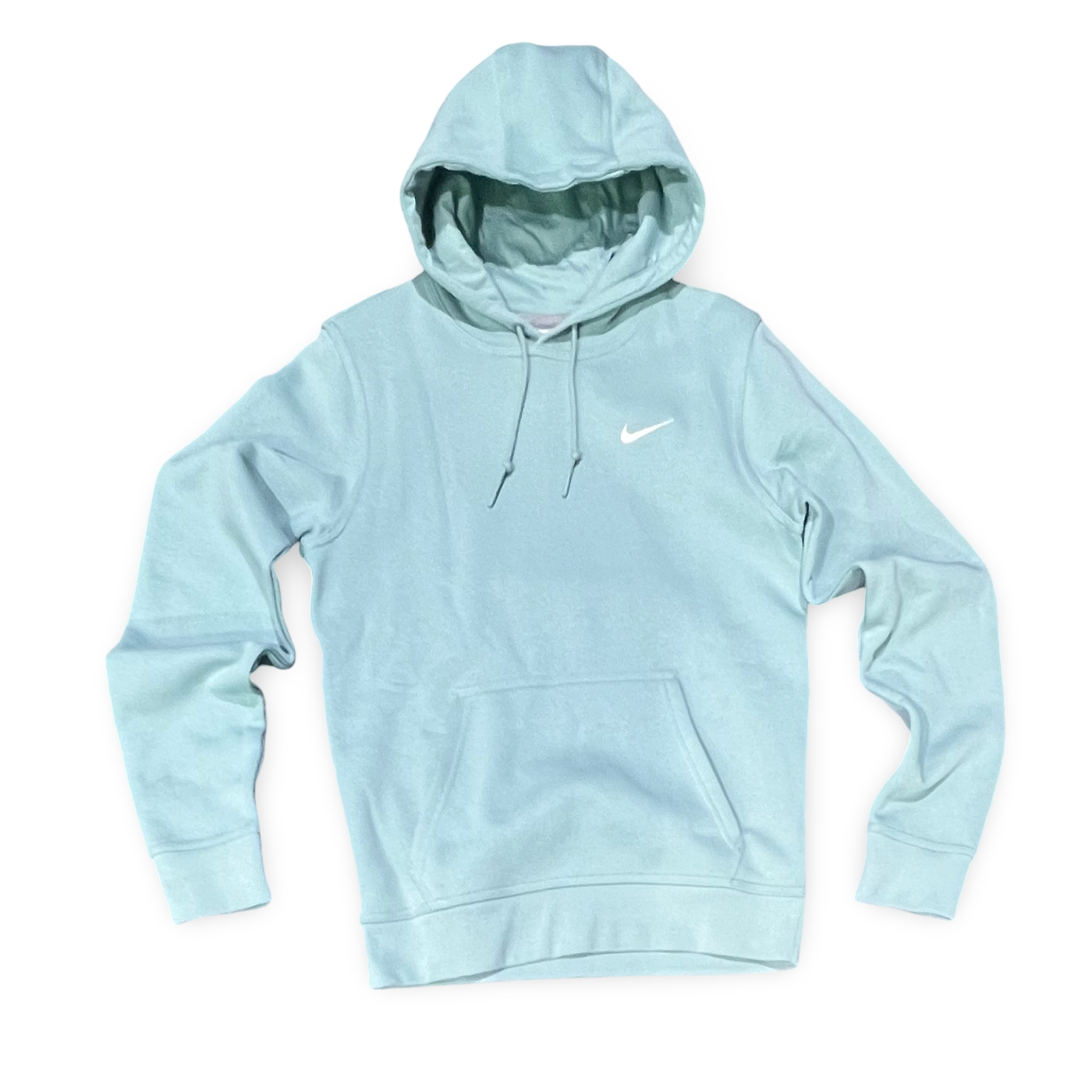 611457-309 Nike Sportswear Club Fleece Hoodie Mint/Mineral Blue Men’s