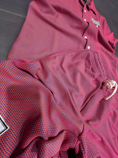 SS4320/SS4420 Switch Remarkable Pink Button Shirt Shorts Set
