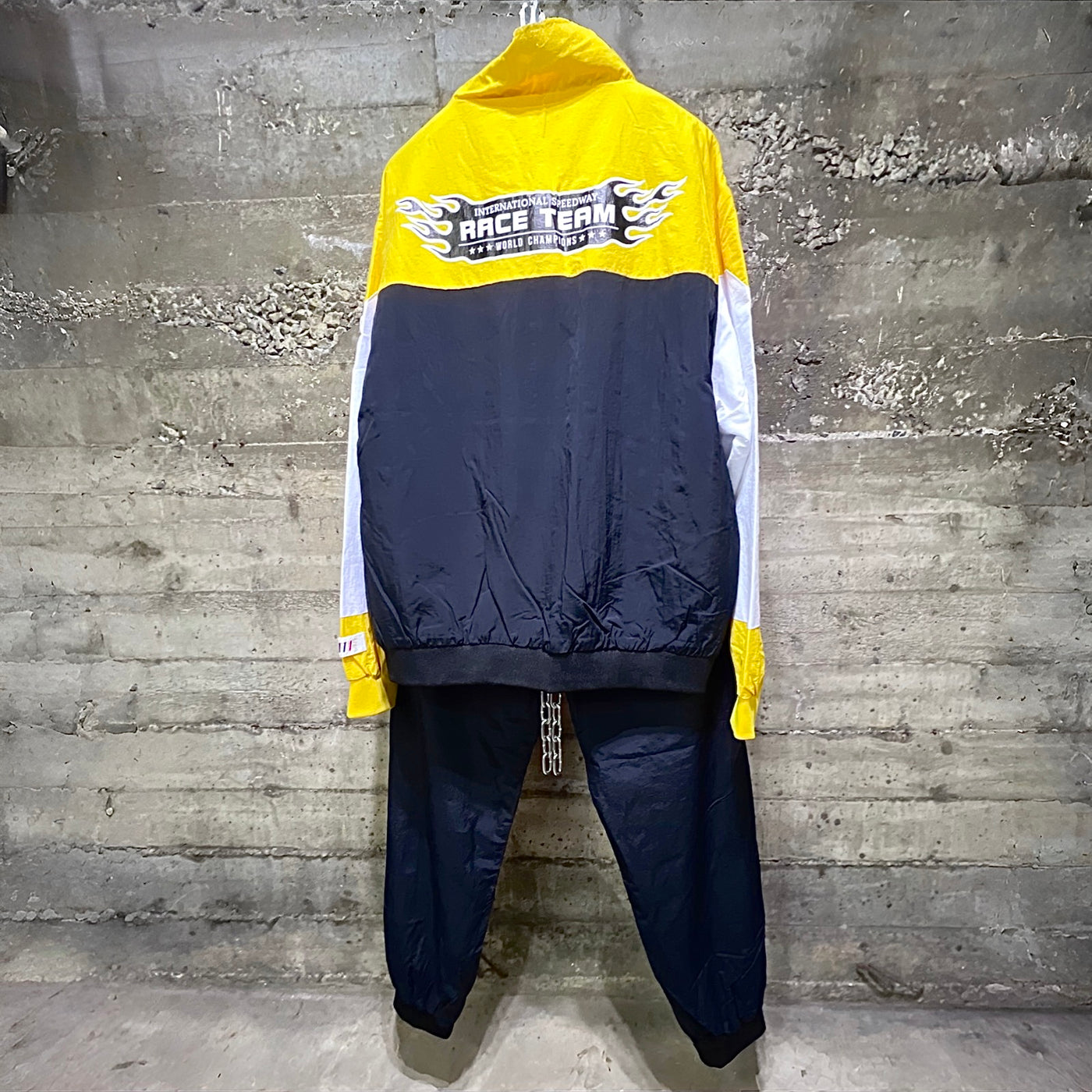 FLJ305/FLP305 Fifth Loop Super Riders Tracksuit Set Black Yellow White