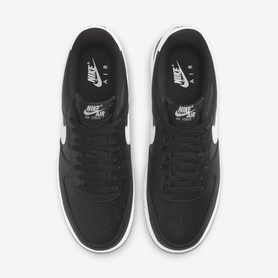 CT2302-002 Nike Air Force 1 Low '07 Black White Pebbled Leather Men's