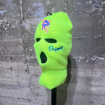 Shiesty Balaclava 3 Holes Full Face Ski Mask Neon Green