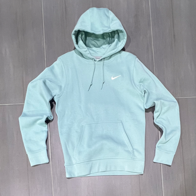 611457-309 Nike Sportswear Club Fleece Hoodie Mint/Mineral Blue Men’s