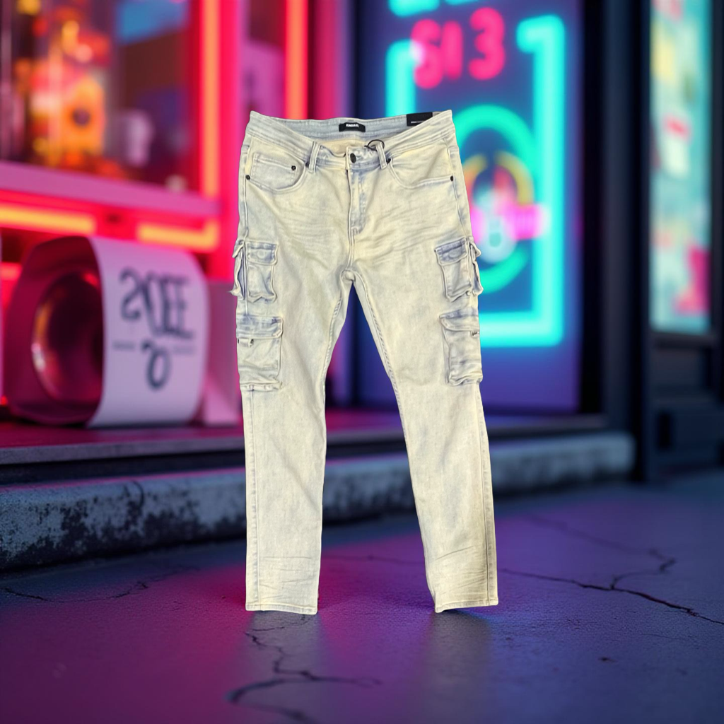 KD2045 Kindred Las Vegas Cargo Dlim Fit Jeans