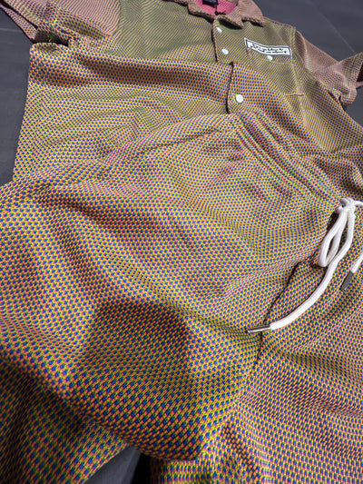 SS4320/SS4420 Switch Remarkable Green Button Shirt Shorts Set