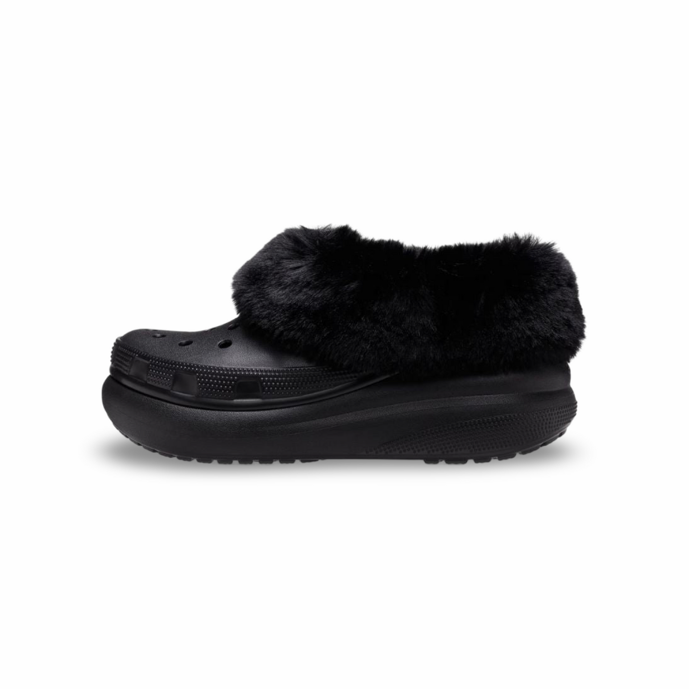 208446-001 Crocs Furever Crush Shoes (Black)