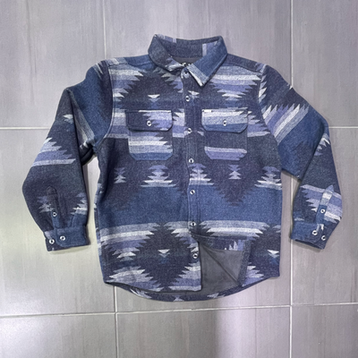 7364464 Point Zero Aztec Recycled Polyester Shirt Navy