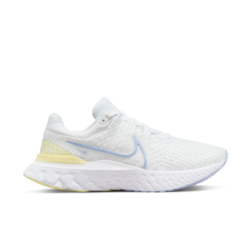 DD3024-100 Nike React Infinity Run Flyknit 3 White Violet Citron Tint
