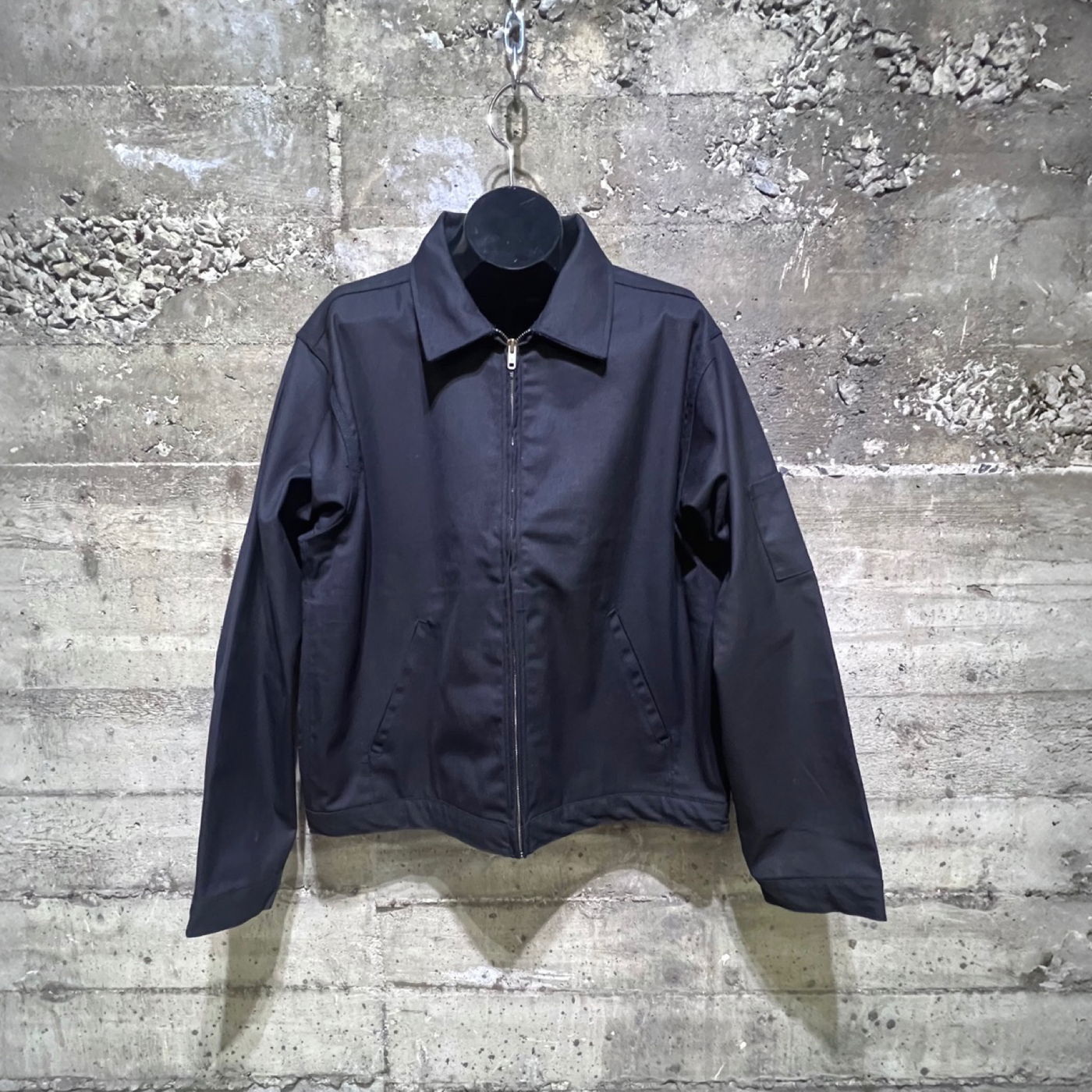 1of1 Dame-de-Grâce Classic Legacy Lightweight Cropped Fit Zipper Jacket Black